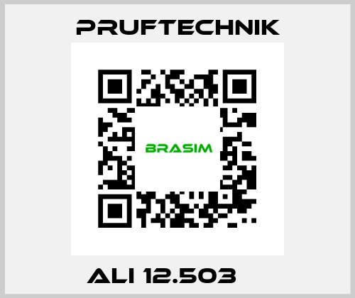  ALI 12.503     Pruftechnik