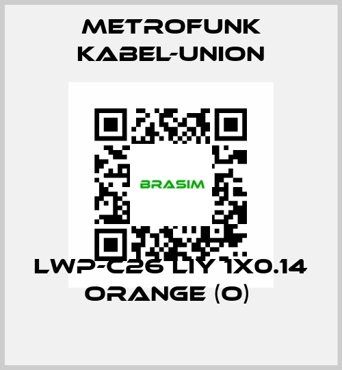  LWP-C26 LIY 1x0.14 orange (O)  METROFUNK KABEL-UNION