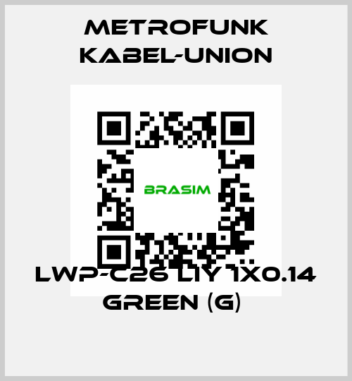 LWP-C26 LIY 1x0.14 green (G)  METROFUNK KABEL-UNION