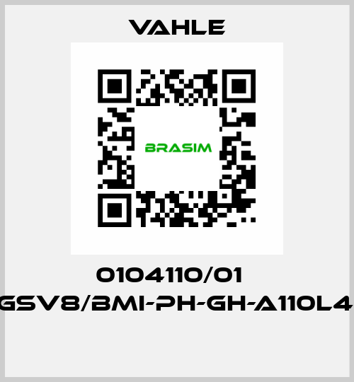 0104110/01    SA-GSV8/BMI-PH-GH-A110L40-27  Vahle