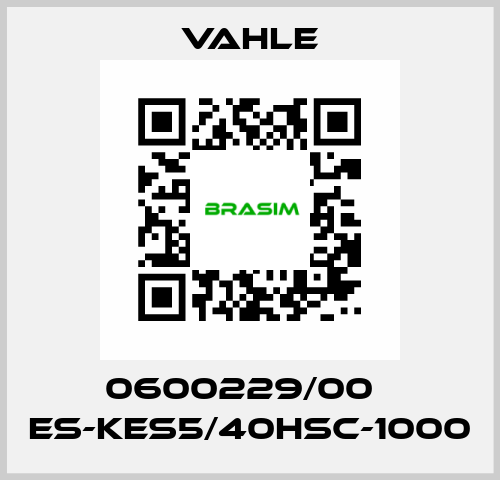 0600229/00    ES-KES5/40HSC-1000  Vahle