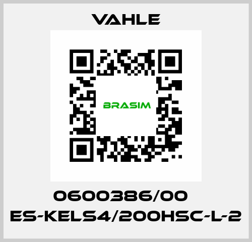 0600386/00    ES-KELS4/200HSC-L-2  Vahle