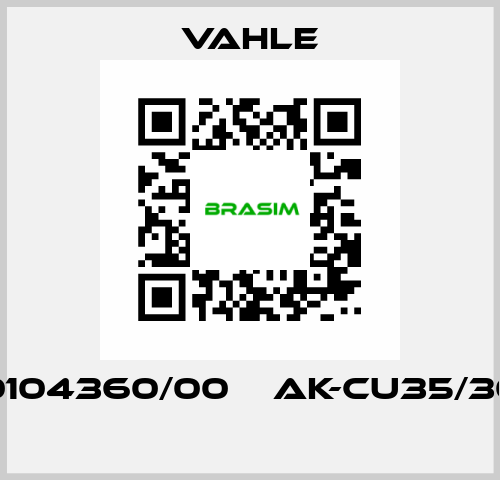 0104360/00    AK-CU35/30  Vahle