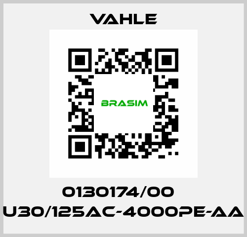 0130174/00    U30/125AC-4000PE-AA  Vahle