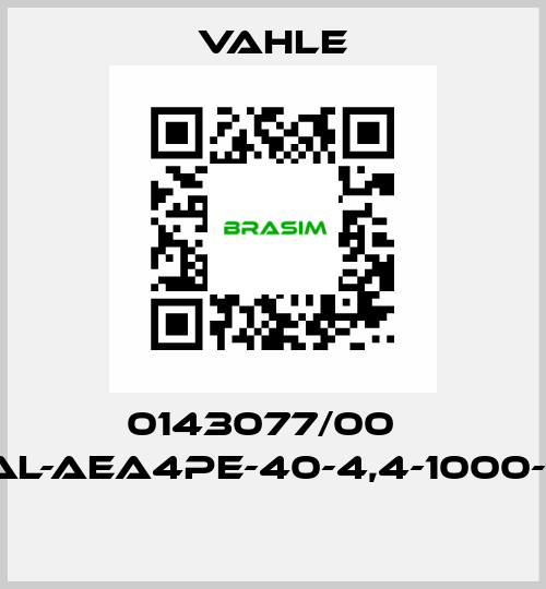 0143077/00    AL-AEA4PE-40-4,4-1000-D  Vahle