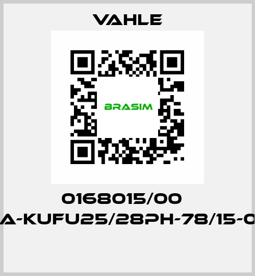 0168015/00    SA-KUFU25/28PH-78/15-0,0  Vahle