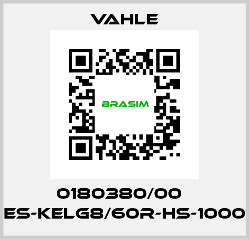 0180380/00    ES-KELG8/60R-HS-1000  Vahle