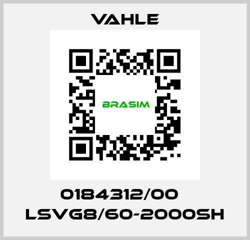 0184312/00    LSVG8/60-2000SH  Vahle