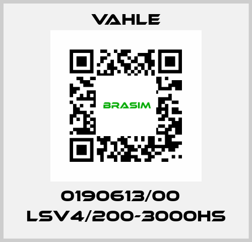 0190613/00    LSV4/200-3000HS  Vahle