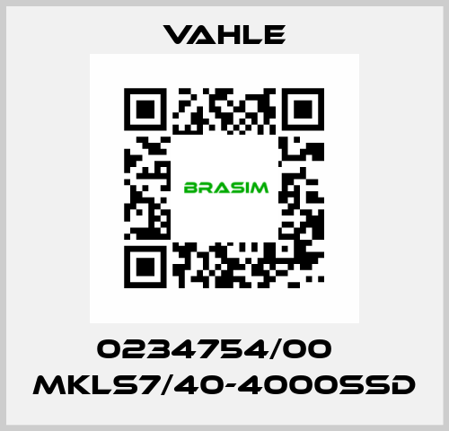 0234754/00    MKLS7/40-4000SSD  Vahle