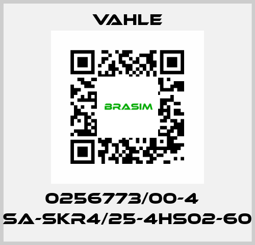 0256773/00-4    SA-SKR4/25-4HS02-60  Vahle