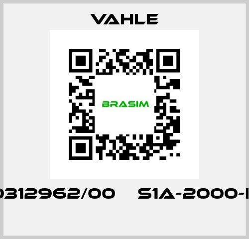 0312962/00    S1A-2000-K  Vahle