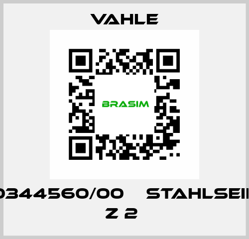 0344560/00    STAHLSEIL Z 2  Vahle