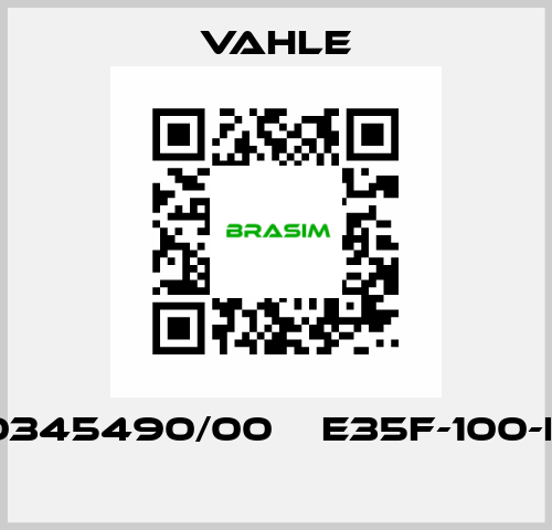 0345490/00    E35F-100-K  Vahle