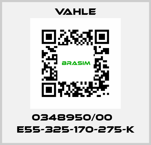 0348950/00    E55-325-170-275-K  Vahle