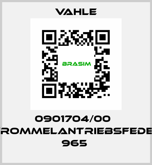 0901704/00    TROMMELANTRIEBSFEDER 965  Vahle