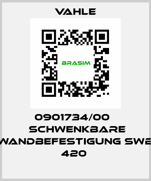 0901734/00    SCHWENKBARE WANDBEFESTIGUNG SWB 420  Vahle