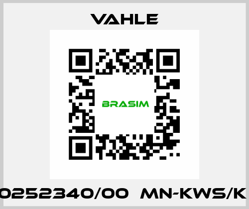 0252340/00  MN-KWS/K  Vahle