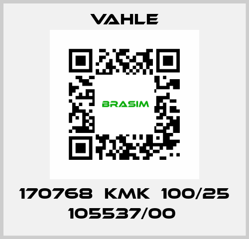 170768  KMK  100/25 105537/00  Vahle