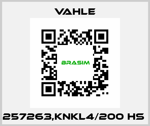 257263,KNKL4/200 HS  Vahle