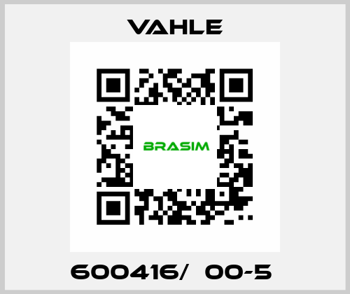 600416/  00-5  Vahle