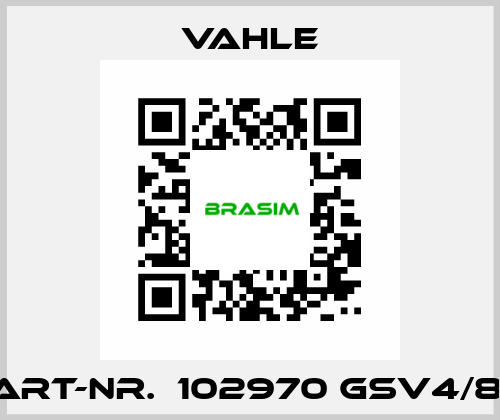 Art-Nr.  102970 GSV4/8  Vahle