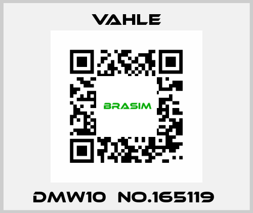 DMW10  NO.165119  Vahle