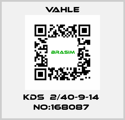 KDS  2/40-9-14  NO:168087  Vahle