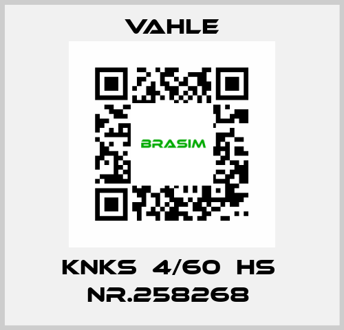 KNKS  4/60  HS  Nr.258268  Vahle