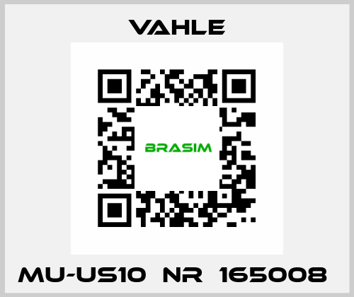 MU-US10  NR：165008  Vahle