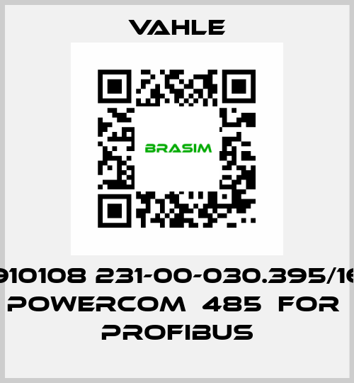 910108 231-00-030.395/16 POWERCOM  485  FOR  PROFIBUS Vahle