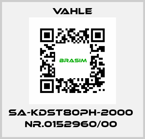 SA-KDST80PH-2000  Nr.0152960/00  Vahle