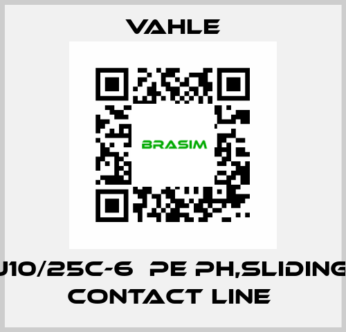 U10/25C-6  PE PH,Sliding  contact line  Vahle