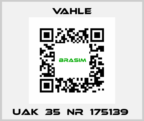 UAK  35  NR：175139  Vahle