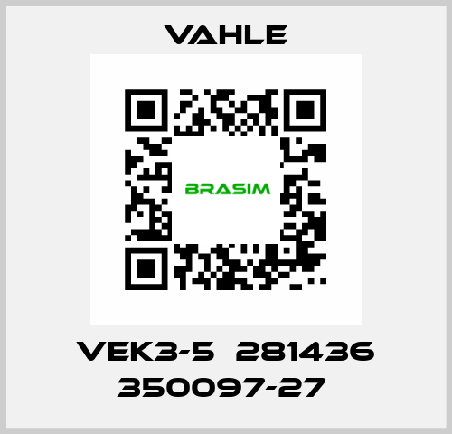 VEK3-5  281436 350097-27  Vahle