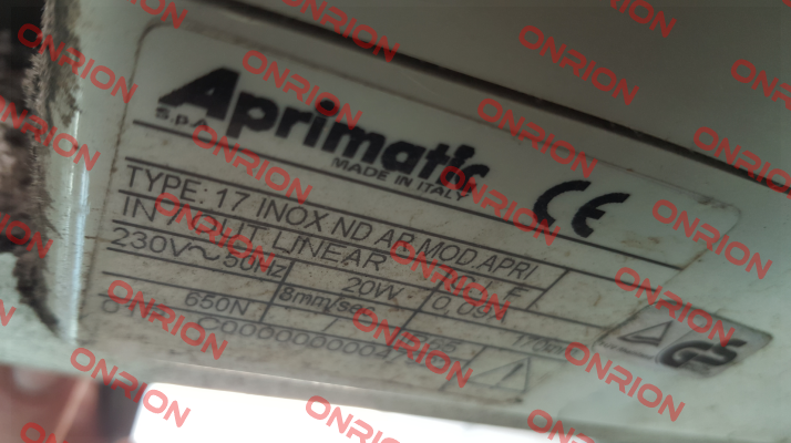 ACTUATOR APRI 17-C.170 230V (ND) (43571/001)-big