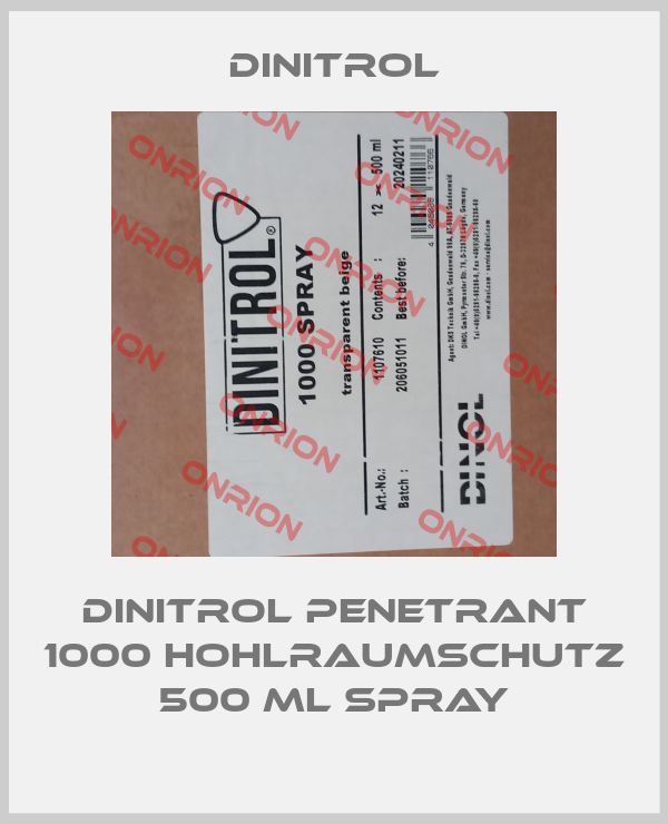Dinitrol Penetrant 1000 Hohlraumschutz 500 ml Spray-big