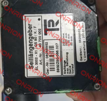 40720002 , type  SL3002/GS80 (OEM for TR Electronic) -big