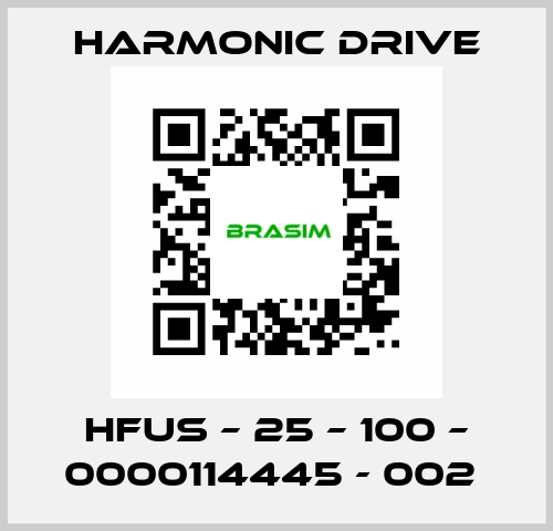 HFUS – 25 – 100 – 0000114445 - 002  Harmonic Drive