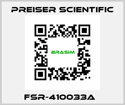 FSR-410033A   Preiser Scientific