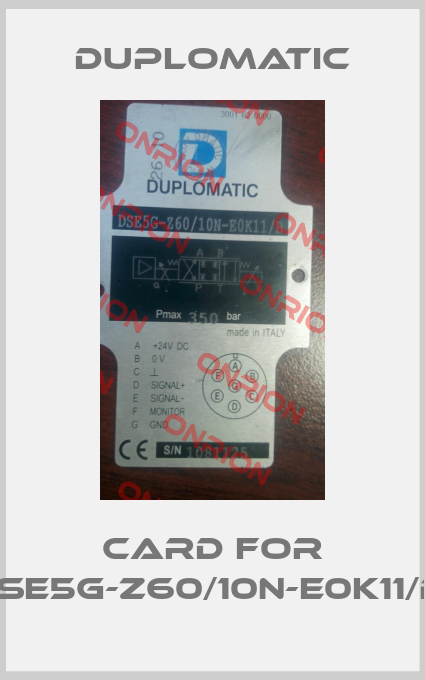 Card for DSE5G-Z60/10N-E0K11/B -big