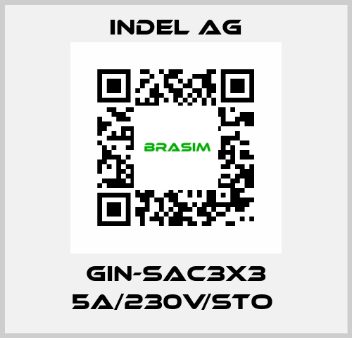 GIN-SAC3x3 5A/230V/STO  INDEL AG