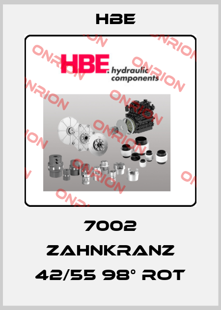 7002 Zahnkranz 42/55 98° rot HBE