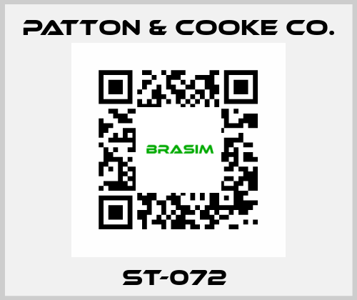 ST-072  Patton & Cooke Co.