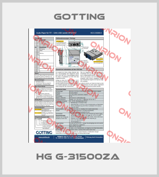 HG G-31500ZA -big