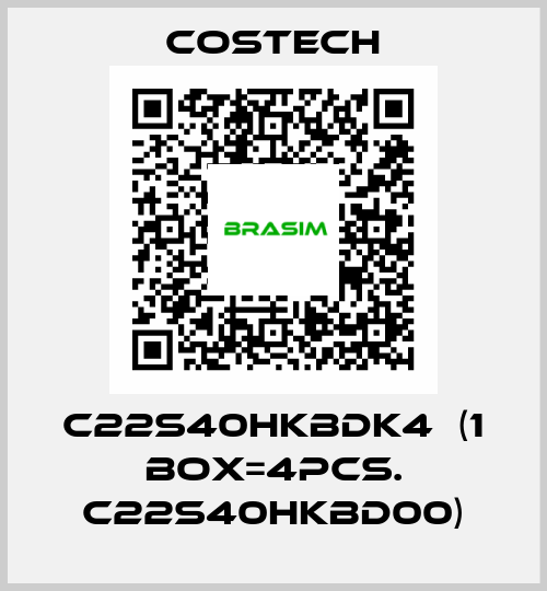 C22S40HKBDK4  (1 box=4pcs. C22S40HKBD00) Costech