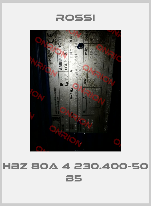 HBZ 80A 4 230.400-50 B5 -big
