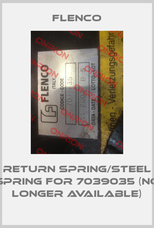 return spring/steel spring for 7039035 (no longer available)-big