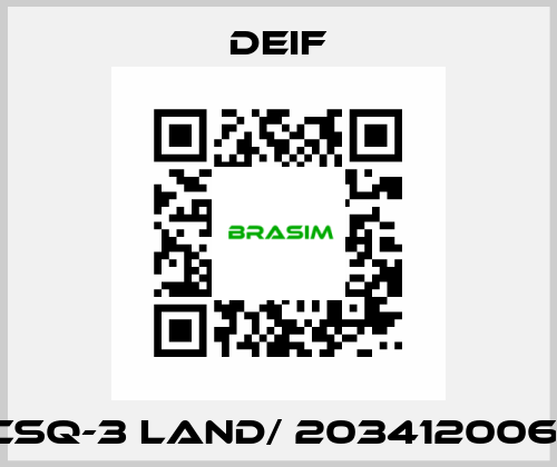 CSQ-3 Land/ 2034120061 Deif