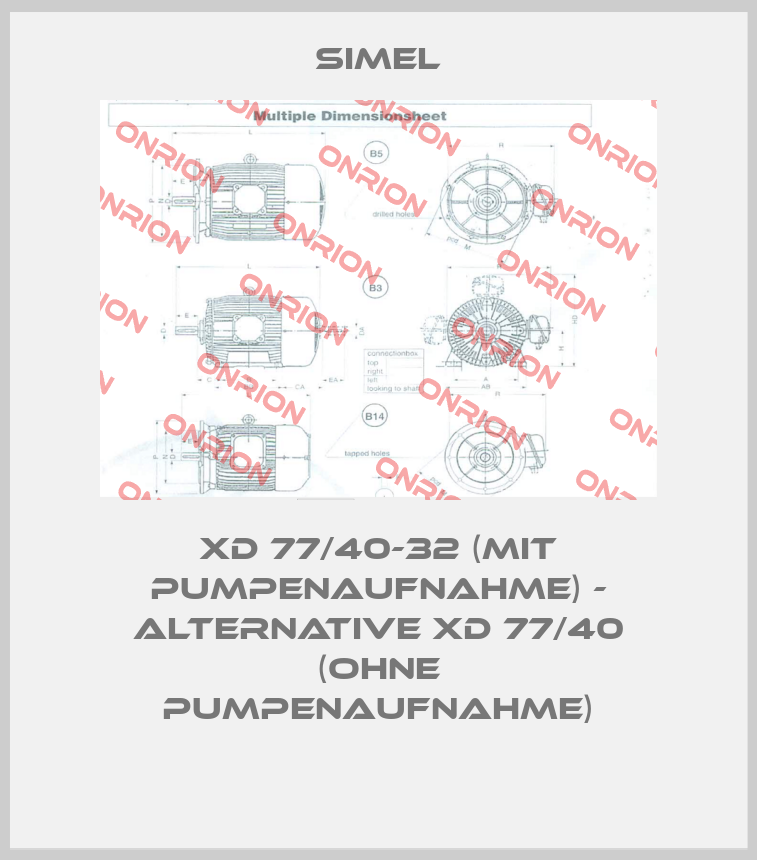 XD 77/40-32 (mit Pumpenaufnahme) - alternative XD 77/40 (ohne Pumpenaufnahme)-big